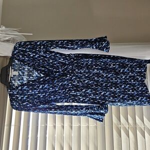 London Times Faux Wrap Dress